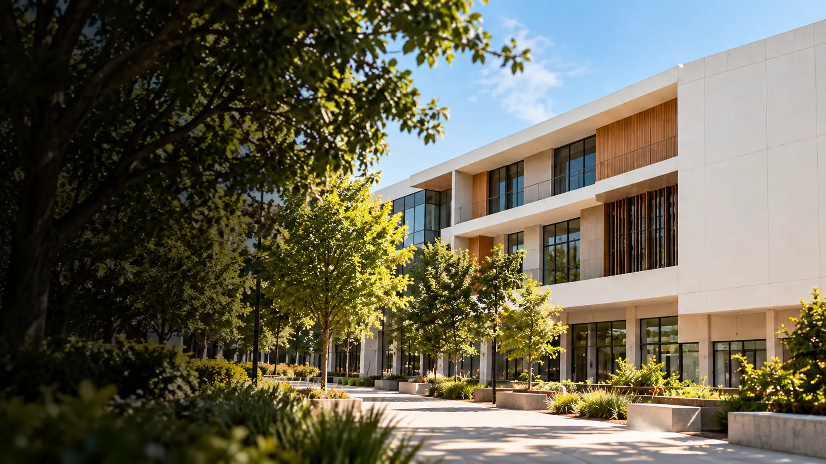 A modern school campus designed for connected learning A modern school campus designed for connected learning