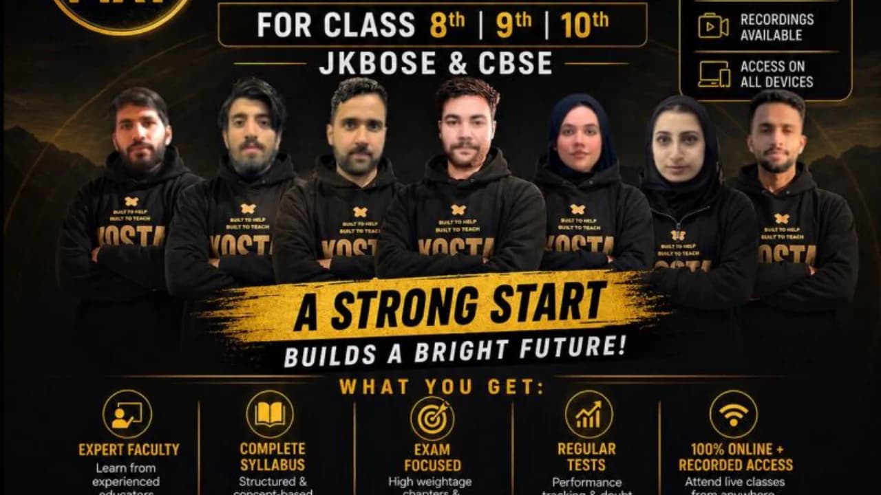 Koshur Scientist academic excellence program for Classes 8, 9, and 10 Koshur Scientist academic excellence program for Classes 8, 9, and 10